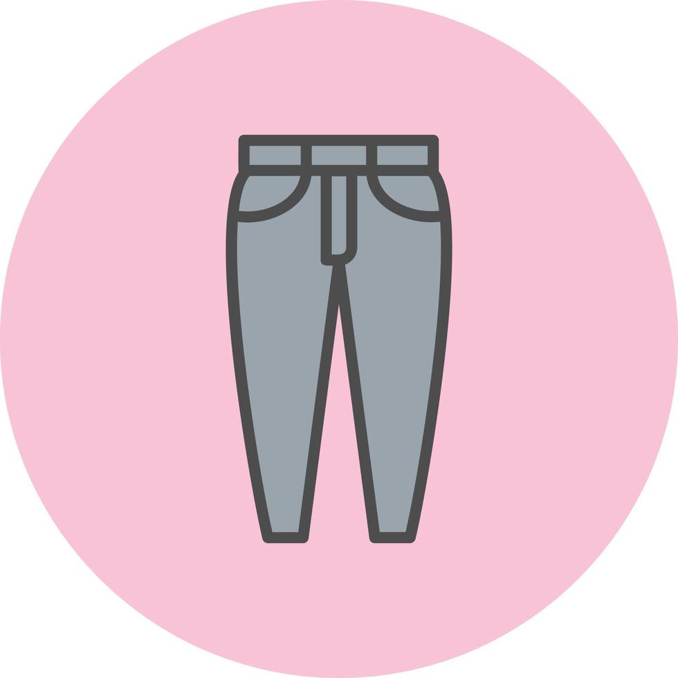 icono de vector de pantalones vaqueros