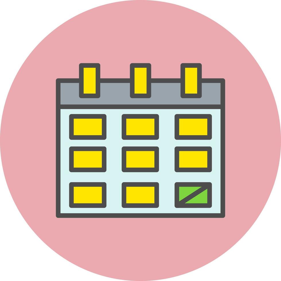 icono de vector de calendario