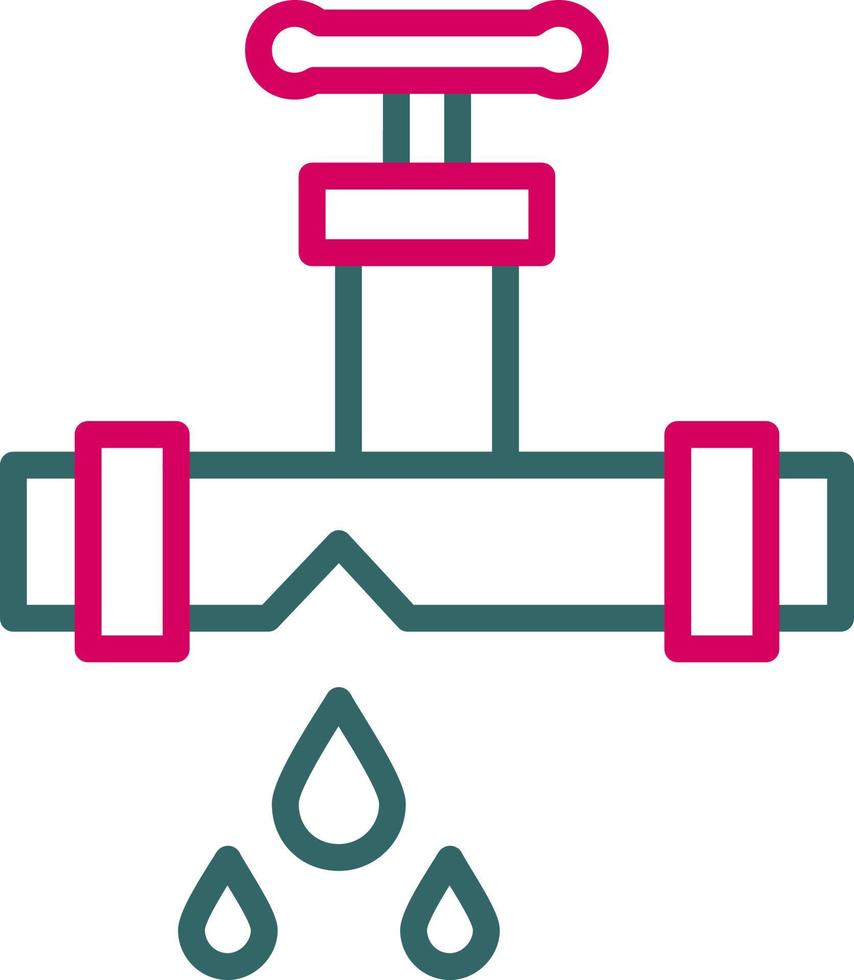 Leaking Pipe Vector Icon