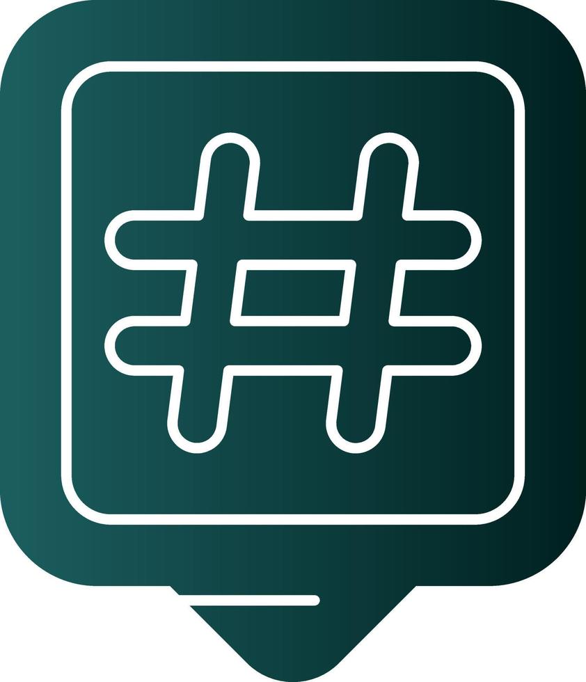 Hashtags Vector Icon Design