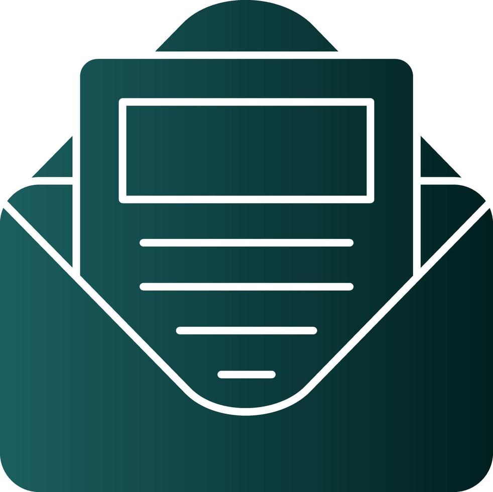E Newsletter Vector Icon Design