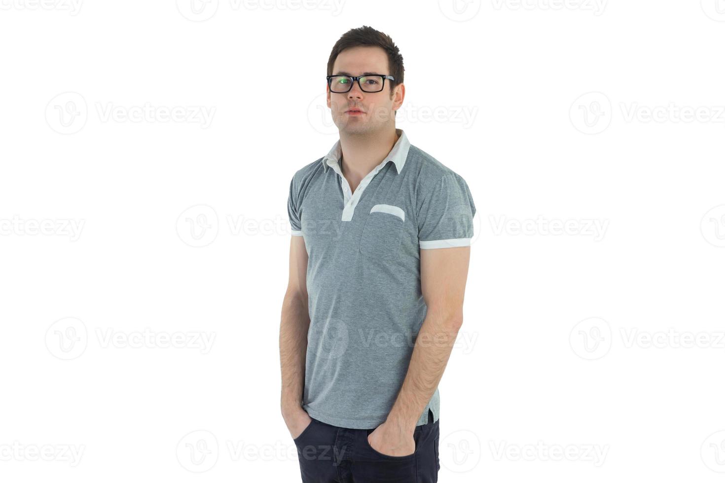 Studio photo of young man