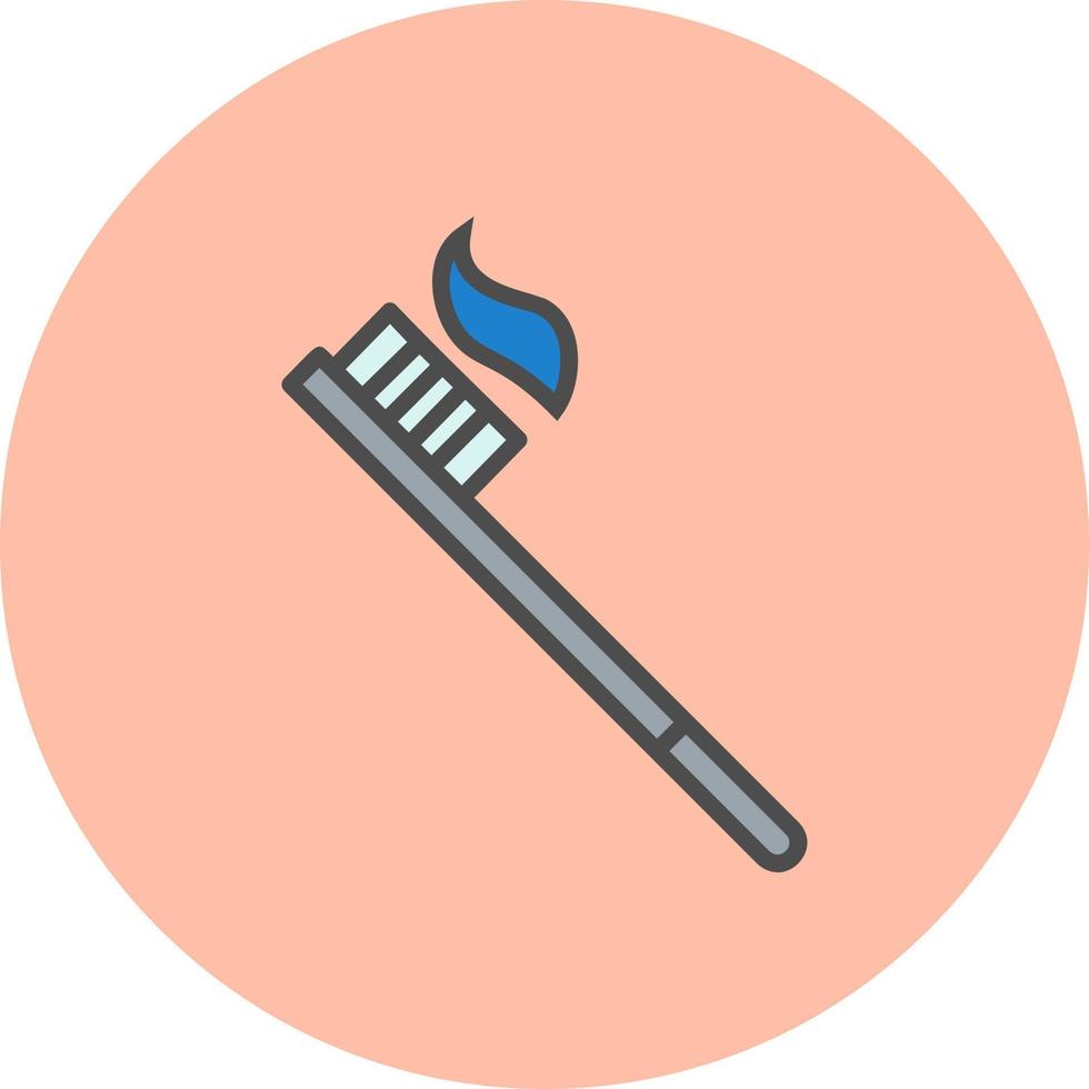 icono de vector de cepillo de dientes