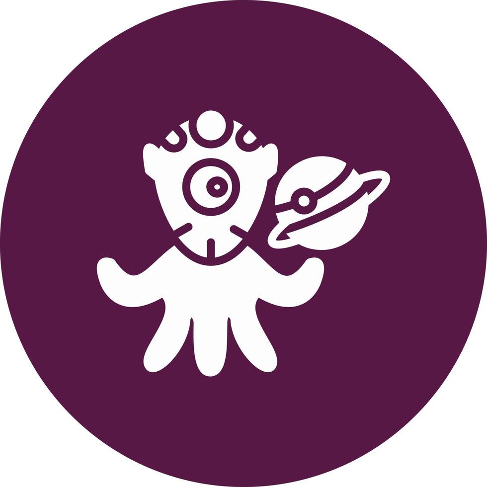 Space Alien Vector Icon