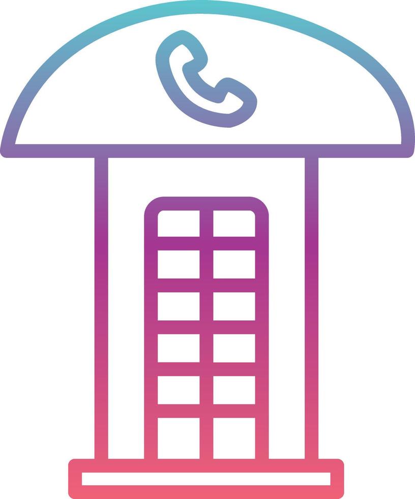 Phone Booth Vector Icon