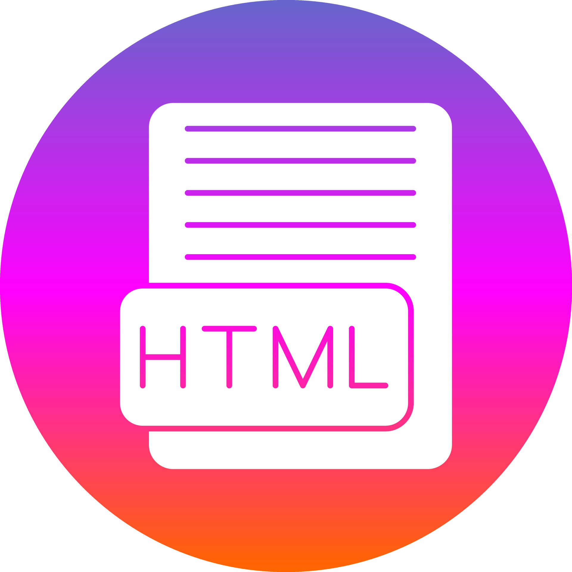 Html Vector Icon Design 16489644 Vector Art at Vecteezy