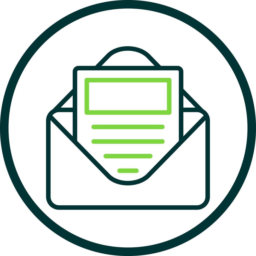 E Newsletter Vector Icon Design