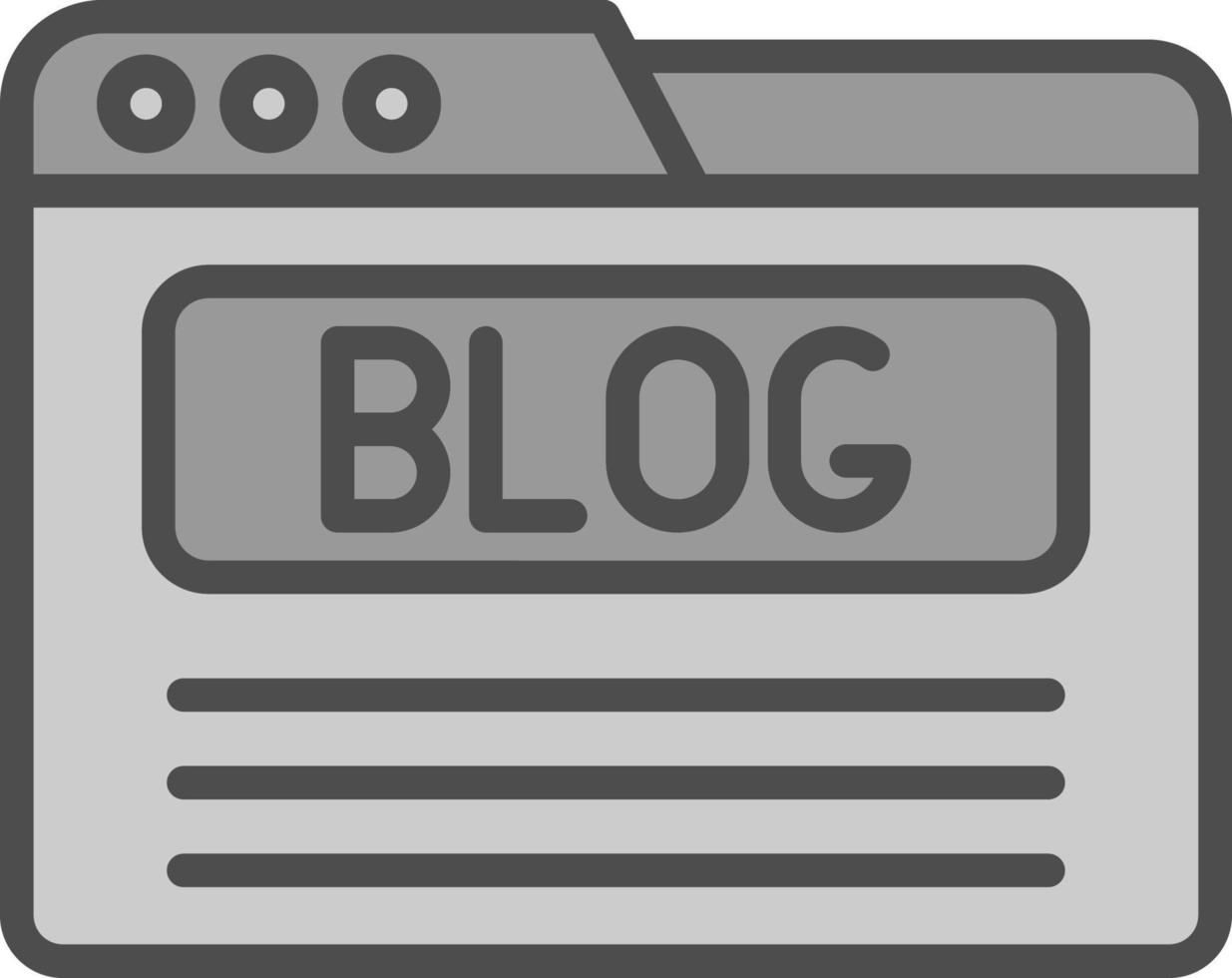 Blog Vector Icon Design