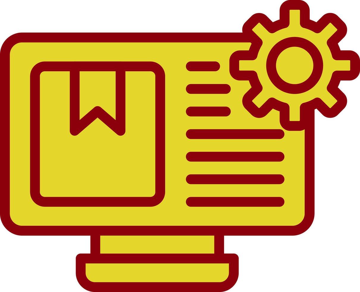 Content Management System Vector Icon Design