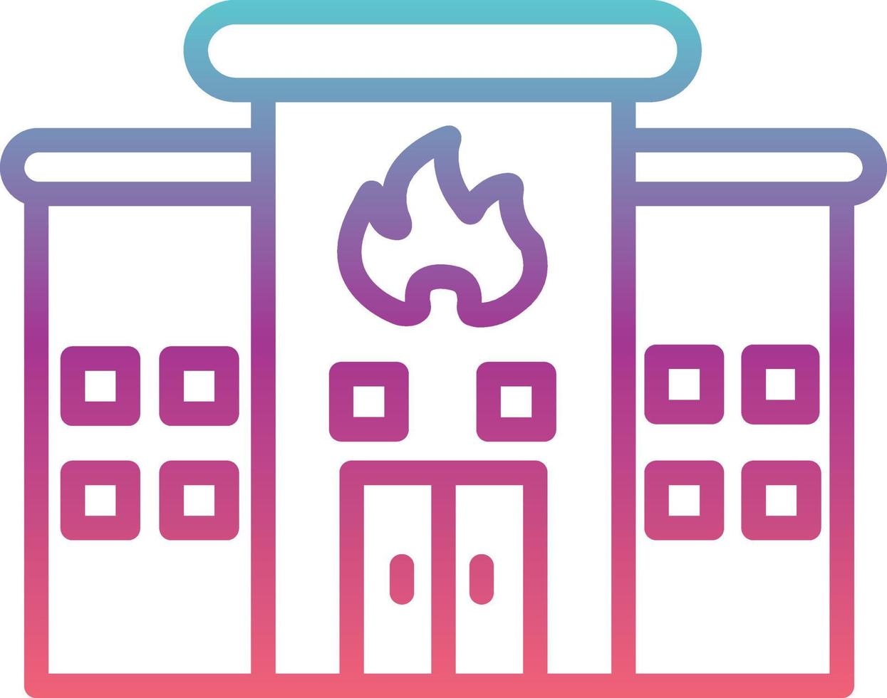 Fire Station Vector Icon
