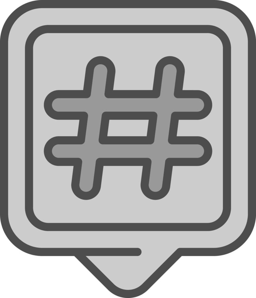 Hashtags Vector Icon Design