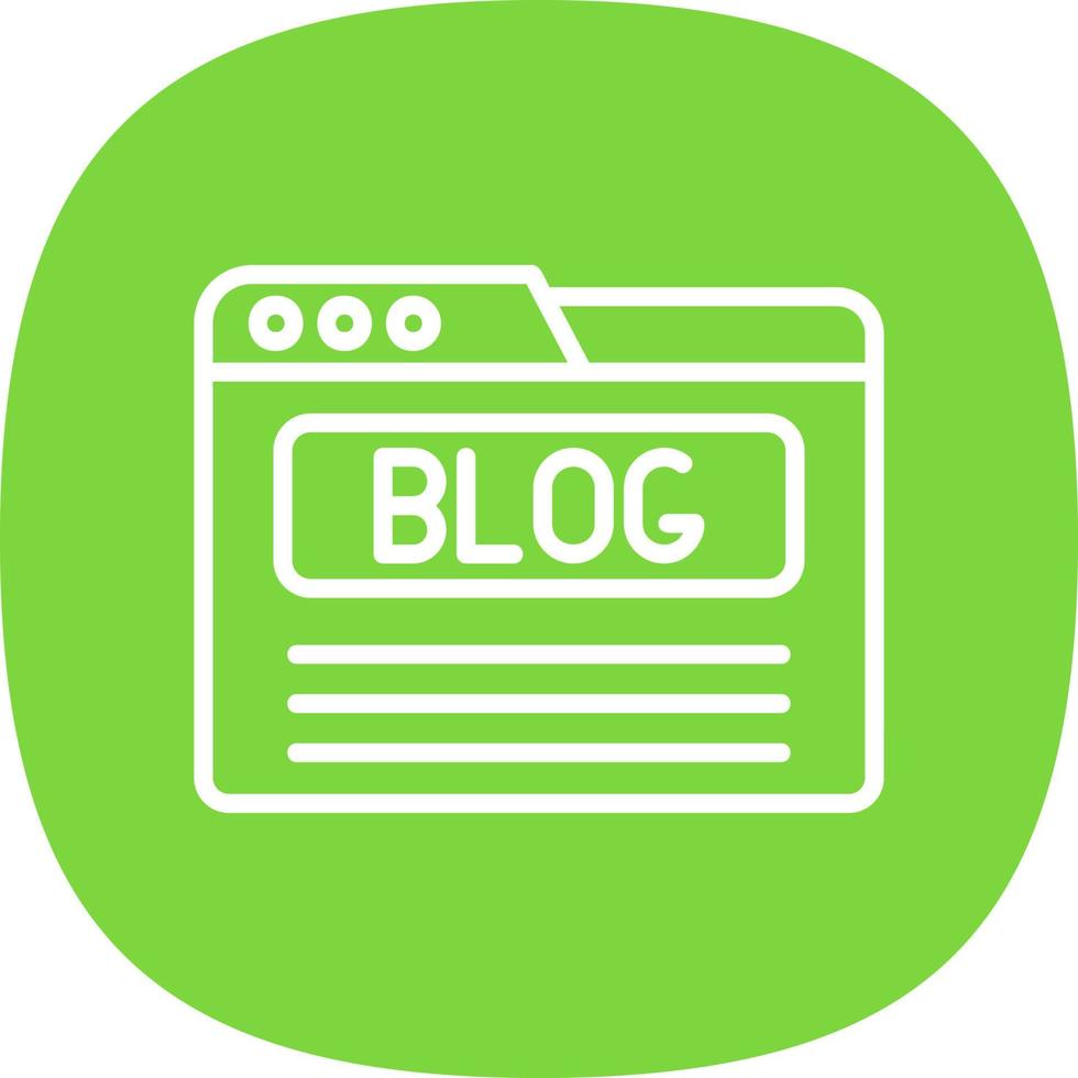 Blog Vector Icon Design