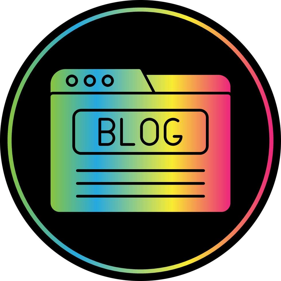 Blog Vector Icon Design