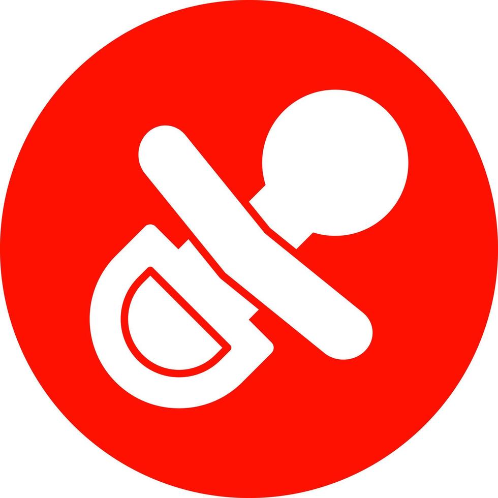 Pacifier Vector Icon Design