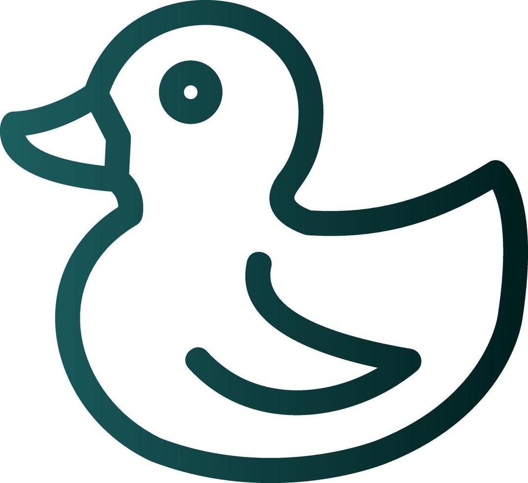 Rubber Duck Vector Icon Design