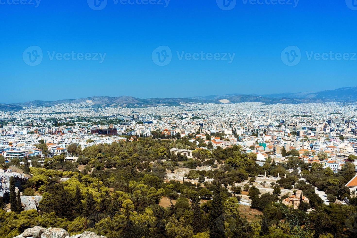 view of the city of Athens photo