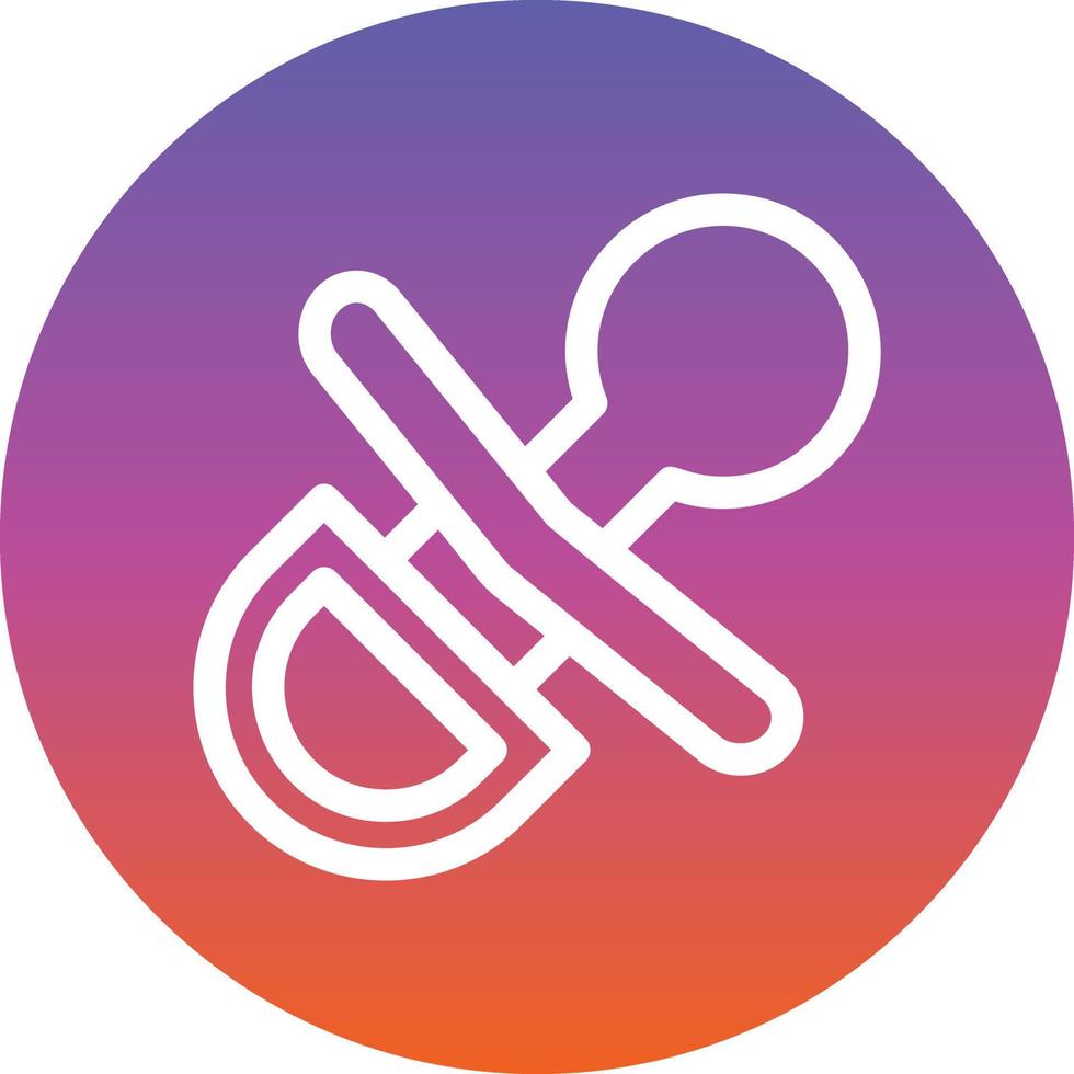 Pacifier Vector Icon Design