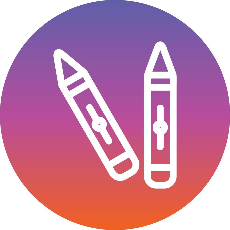 Crayons Vector Icon Design