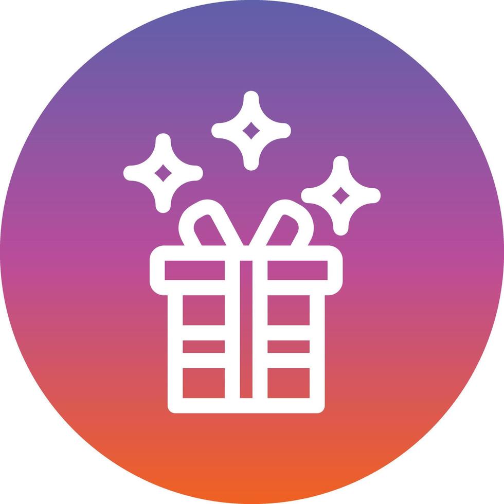 diseño de icono de vector de caja sorpresa