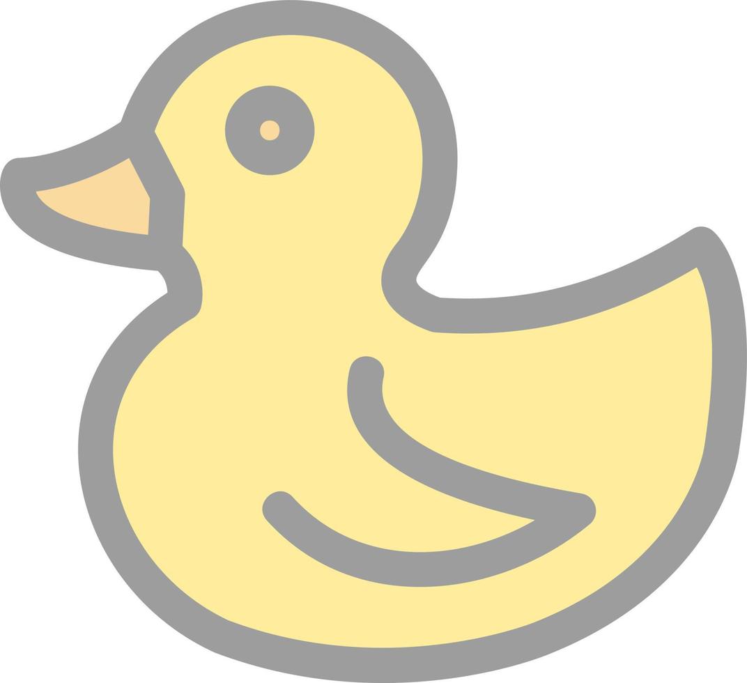 Rubber Duck Vector Icon Design