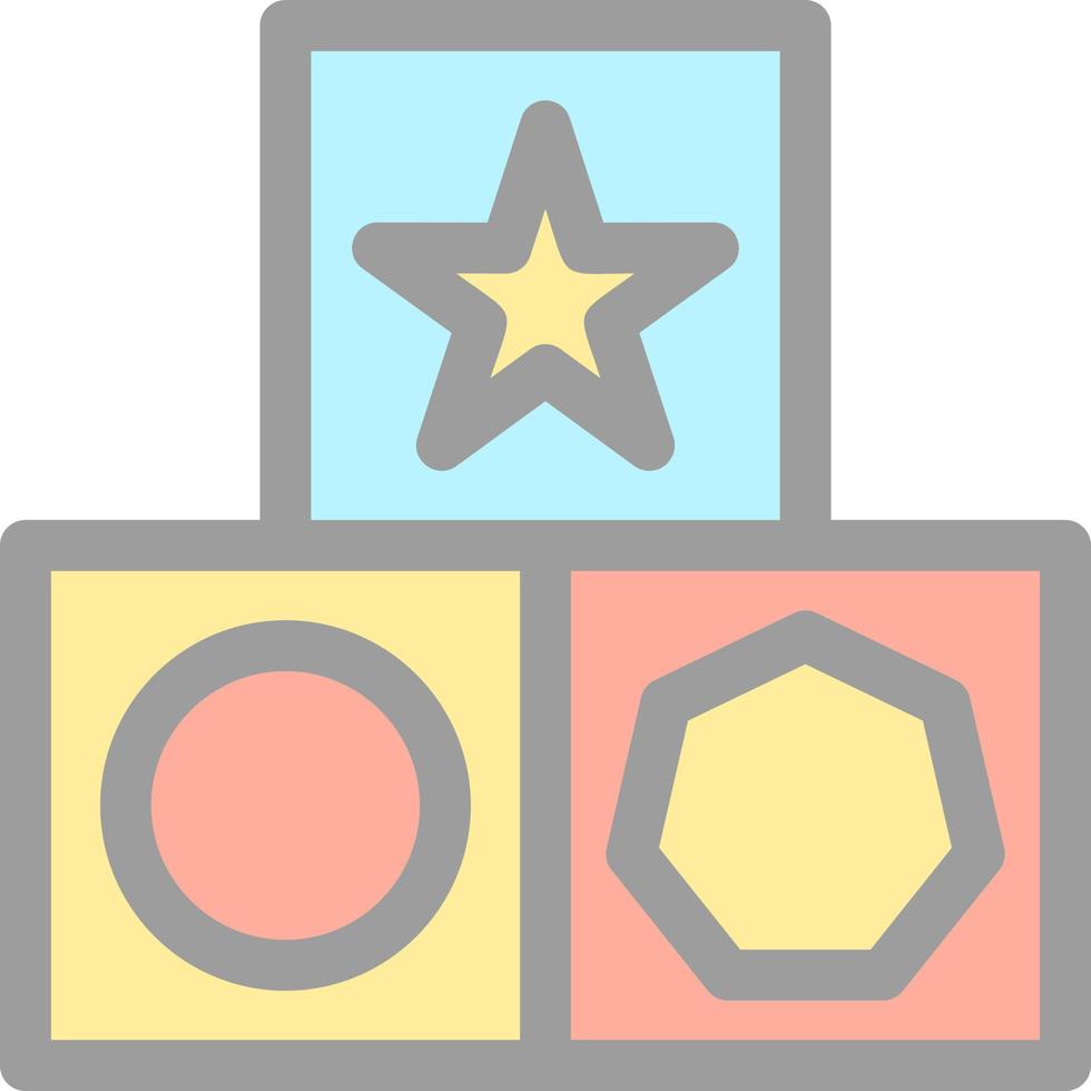 Blocks Vector Icon Design