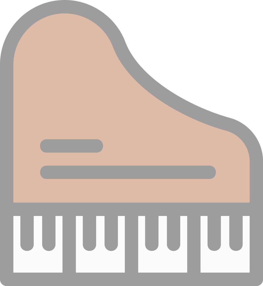 Piano Vector Icon Design