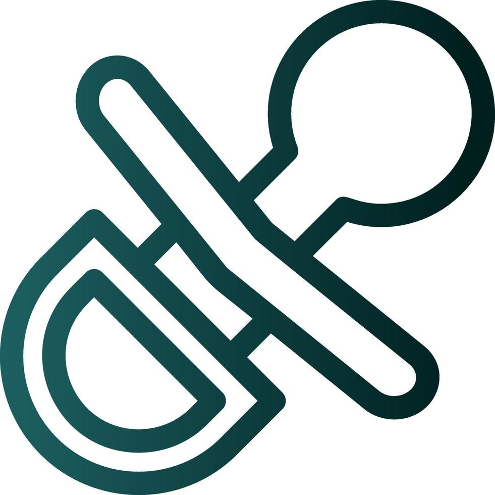 Pacifier Vector Icon Design