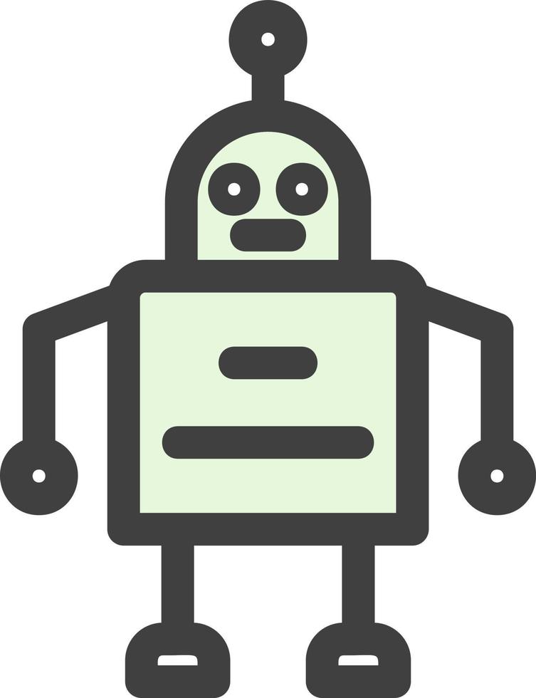 diseño de icono de vector de robot