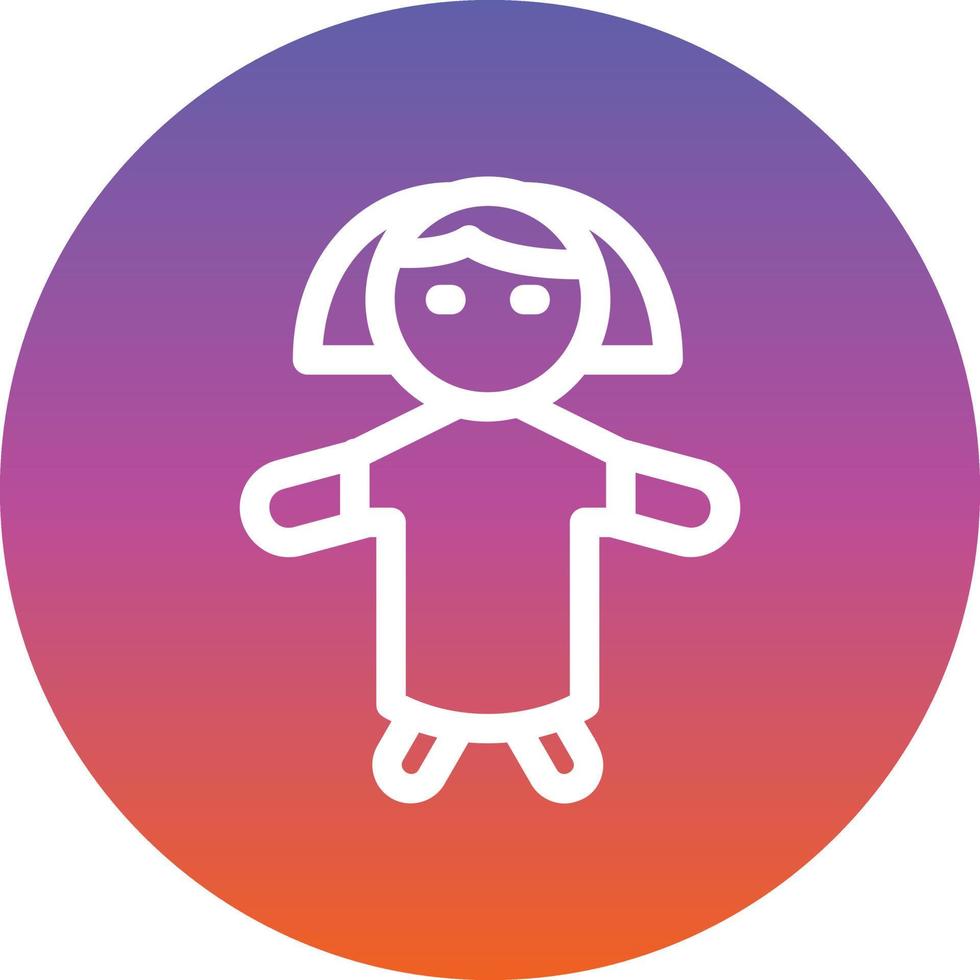 Doll Vector Icon Design