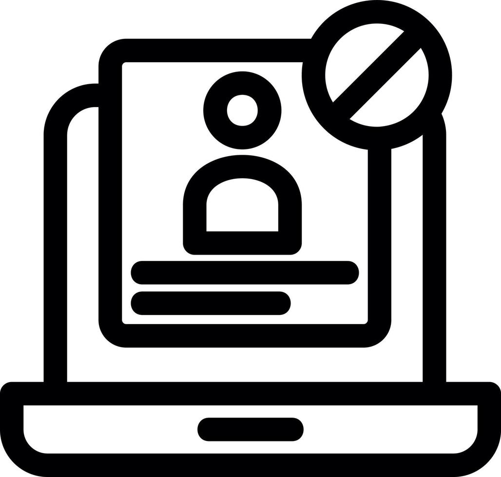 Unauthorized Vector Icon Design