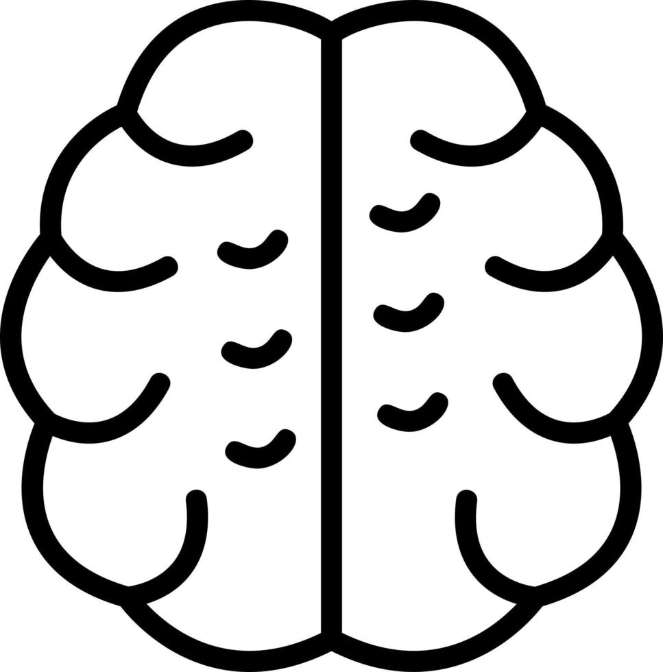 diseño de icono de vector de cerebro