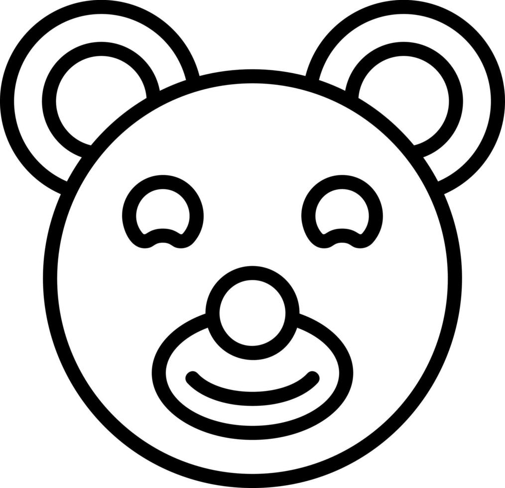 Teddy Bear Vector Icon Design