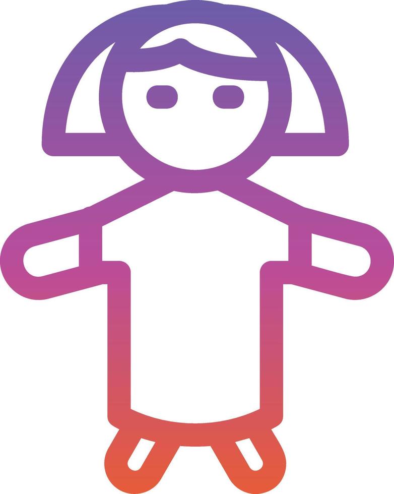 Doll Vector Icon Design