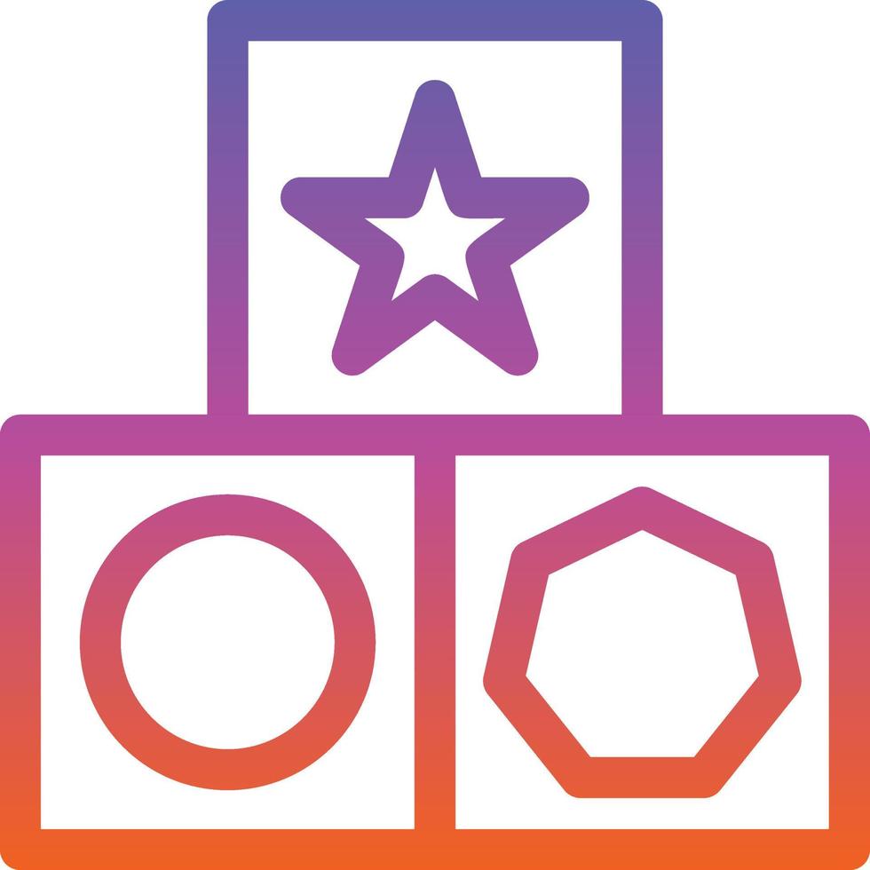 Blocks Vector Icon Design