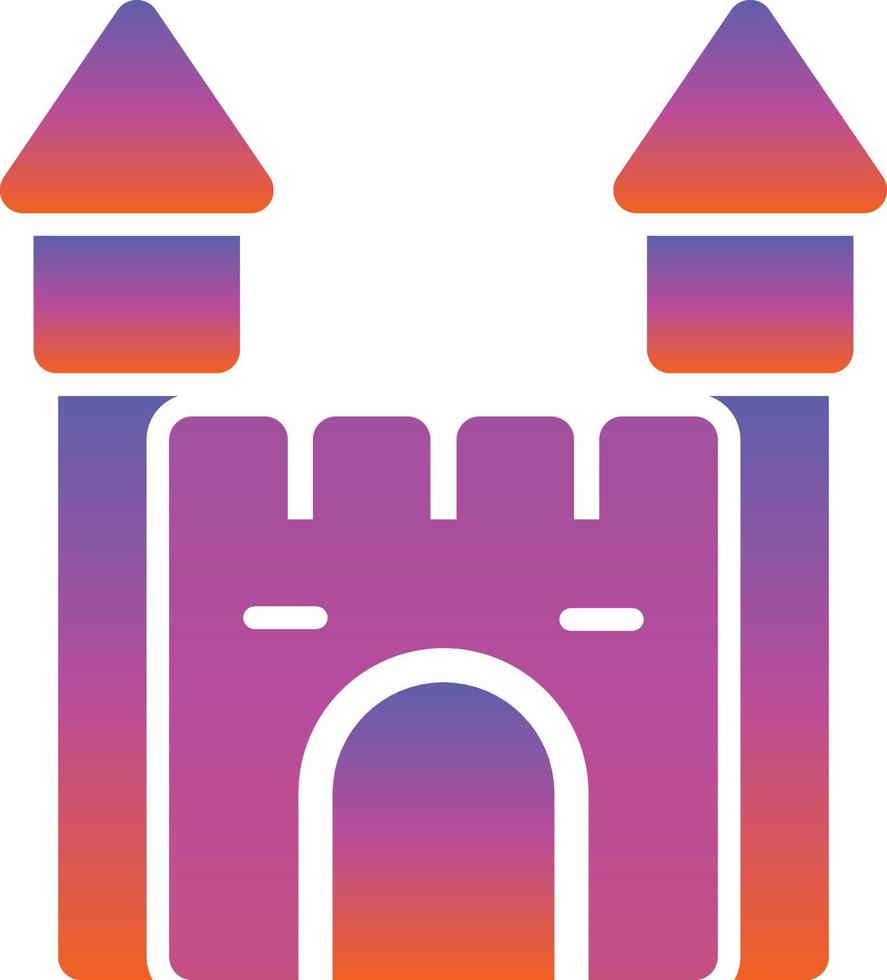 Bouncy Castle Vector Icon Design