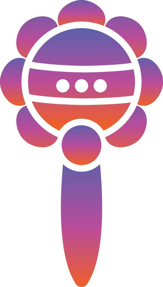 Rattle Vector Icon Design