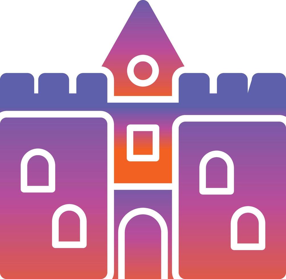 diseño de icono de vector de castillo