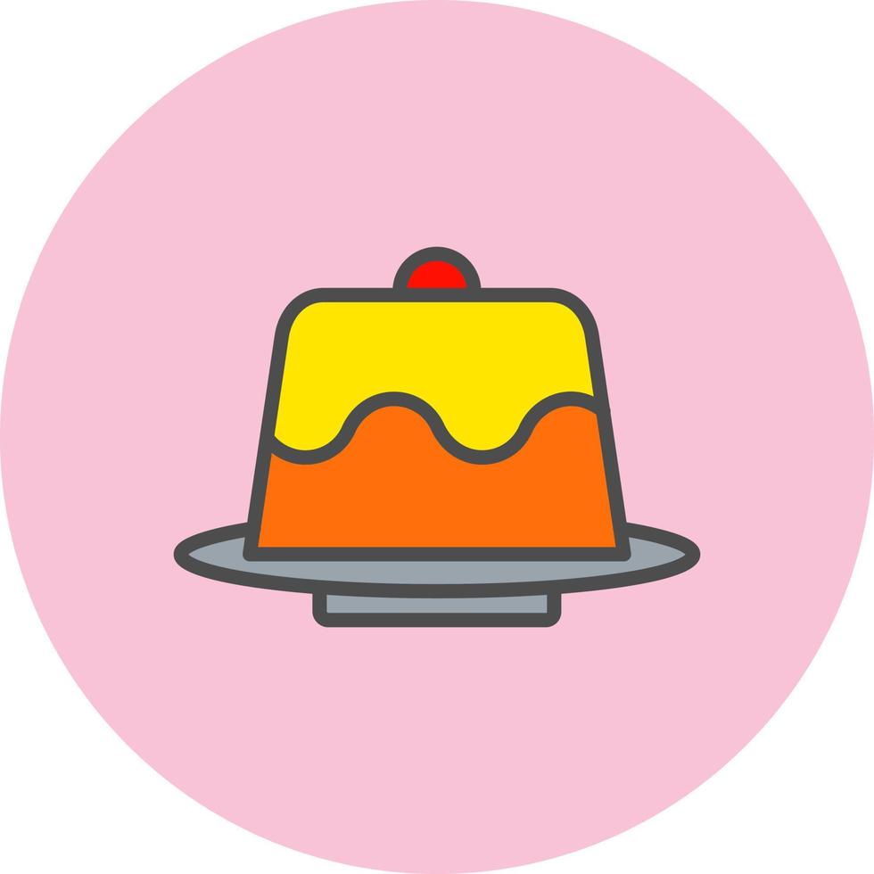 Lava Cake Vector Icon