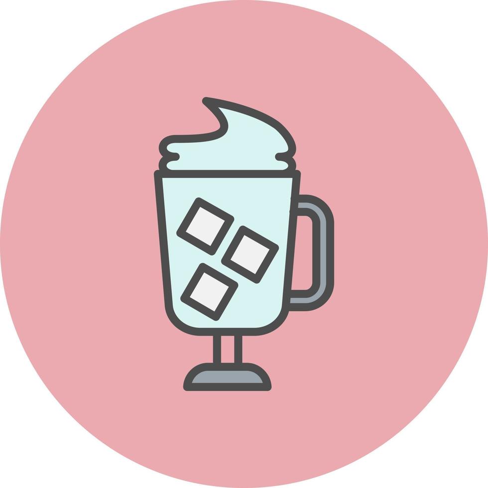 Ice Coffe Vector Icon