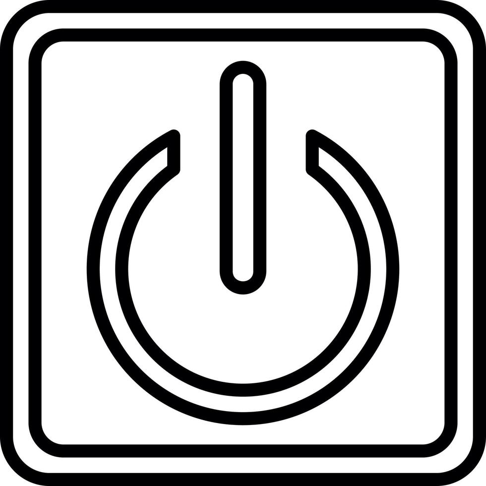 diseño de icono de vector de botón de encendido