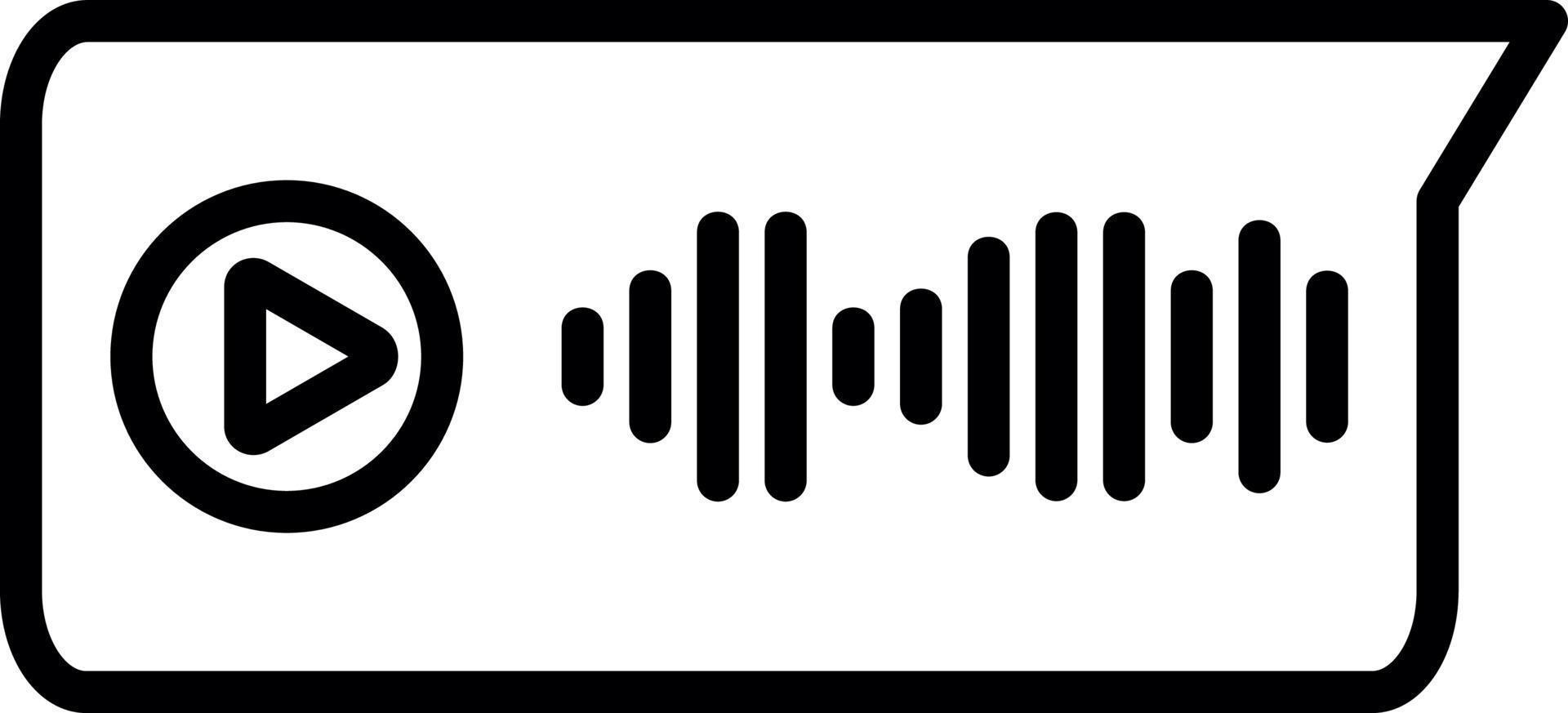 diseño de icono de vector de mensaje de voz