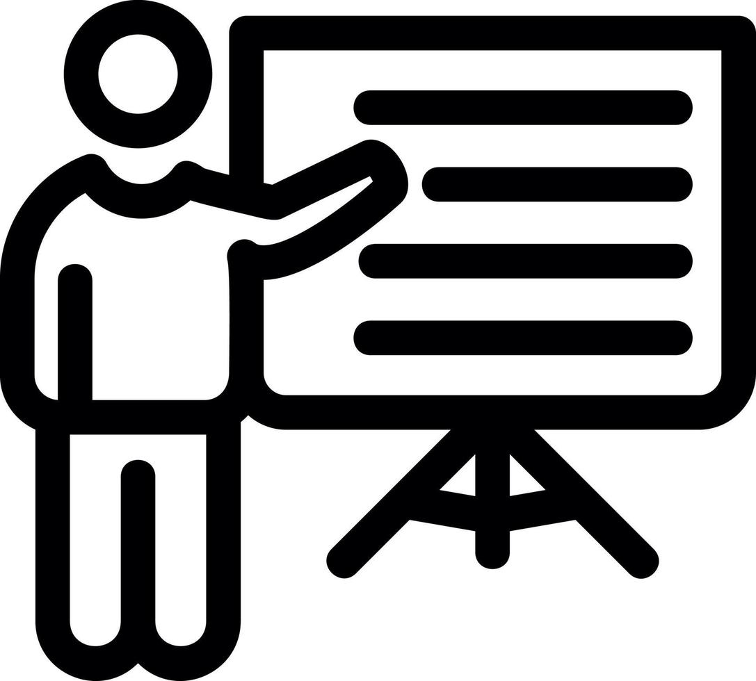 Presentation Vector Icon Design