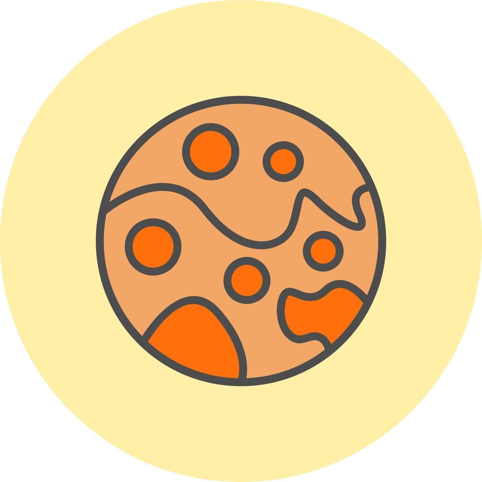 Mars Vector Icon