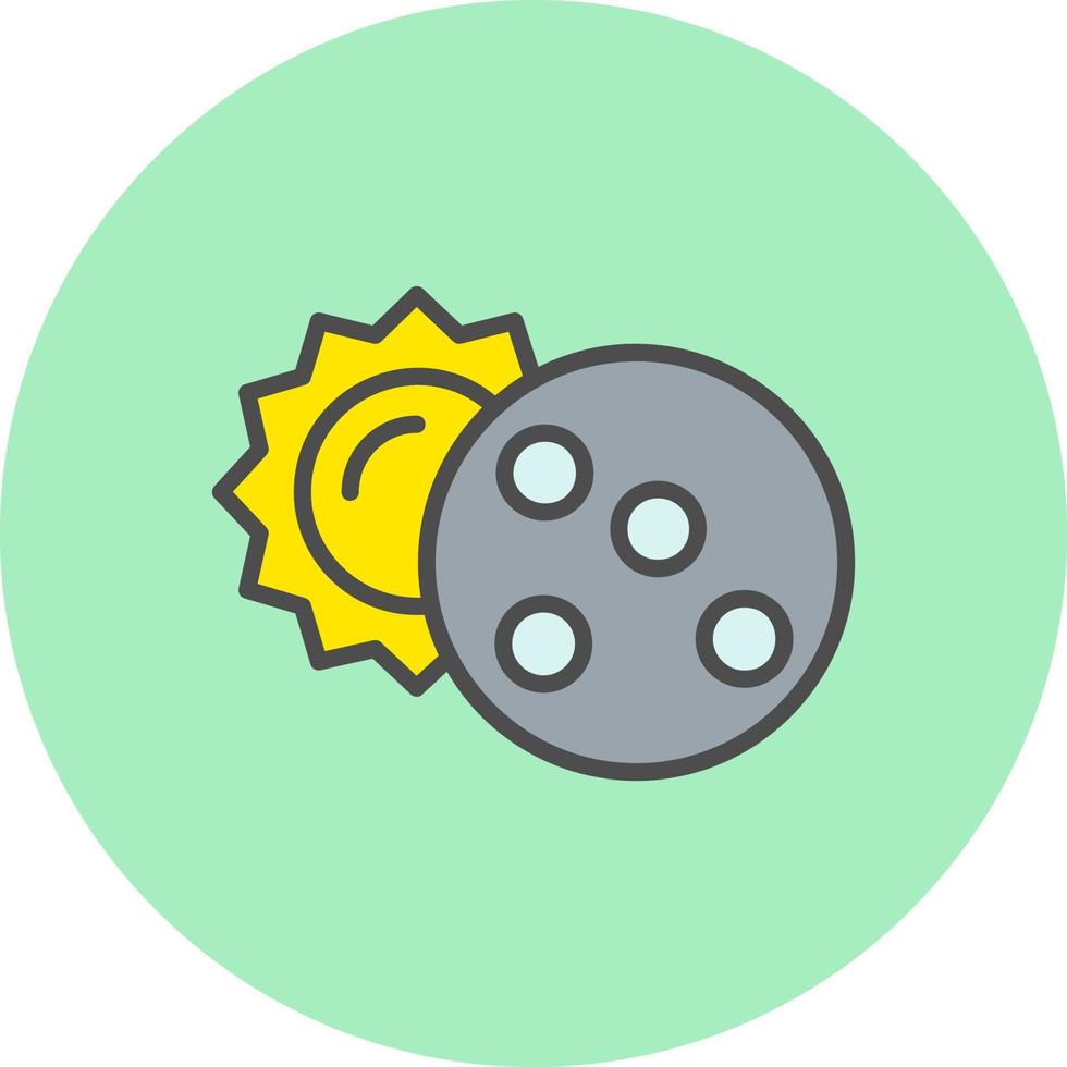 icono de vector de eclipse