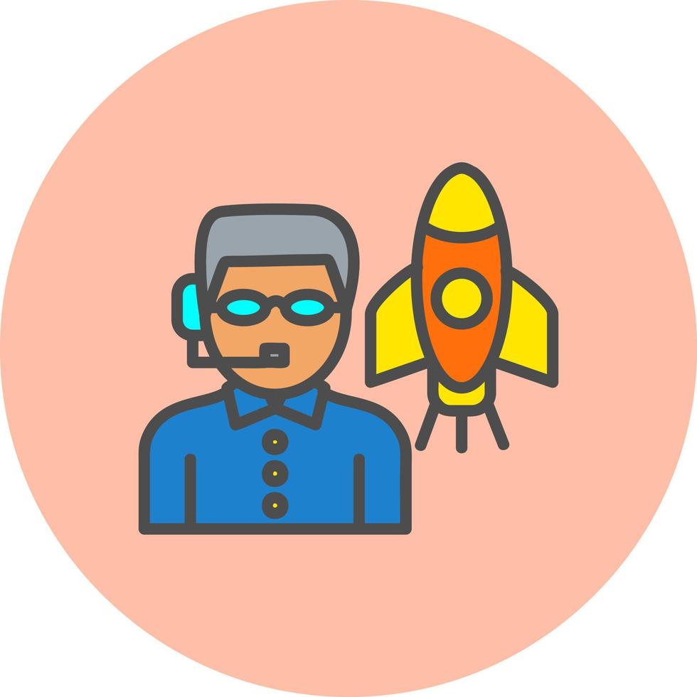 Spaceship Instructor Vector Icon