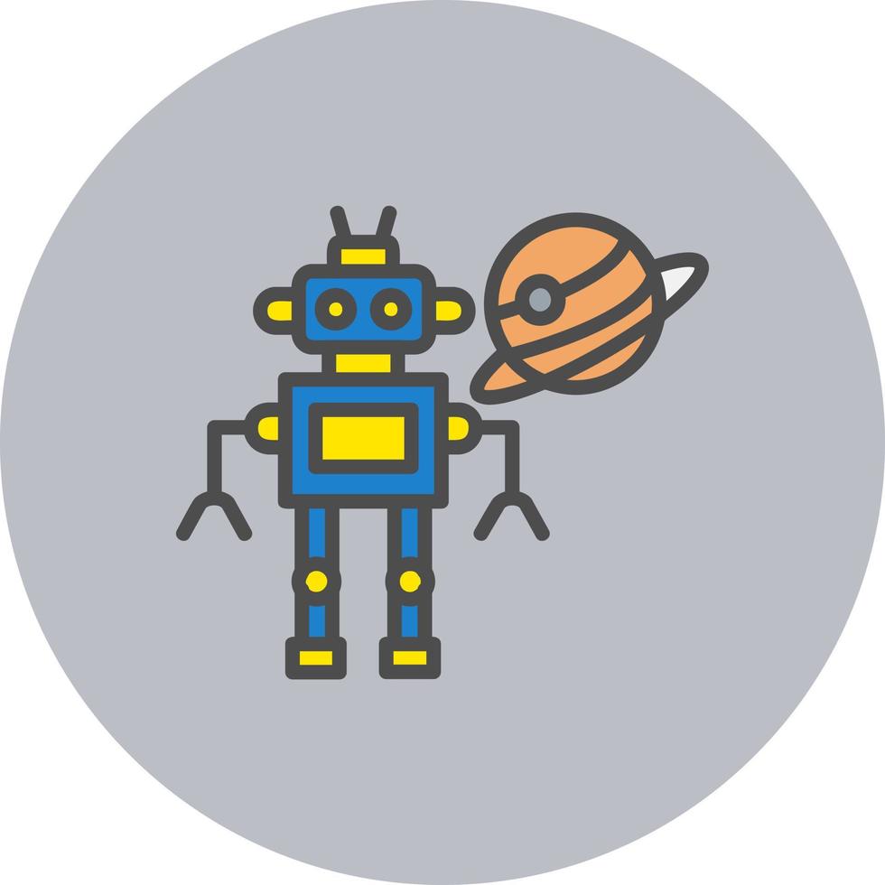 Space Robot Vector Icon 16491496 Vector Art at Vecteezy