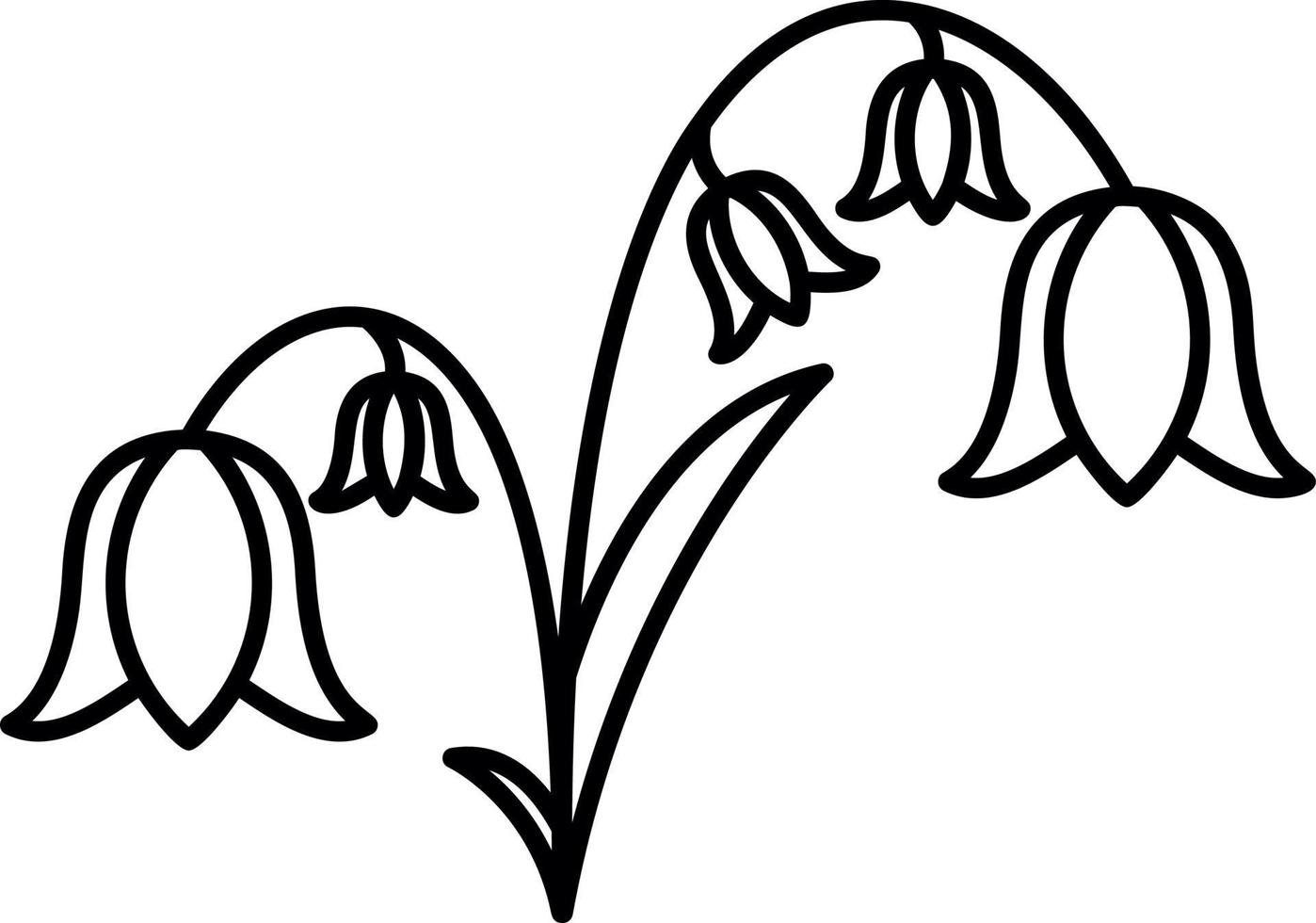 Bluebell Vector Icon Design