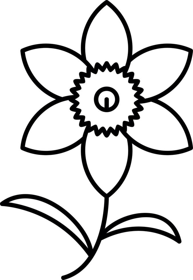Daffodil Vector Icon Design