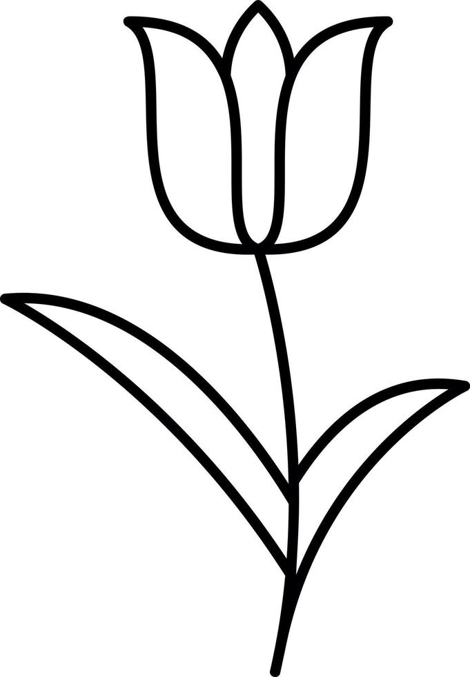 diseño de icono de vector de tulipán