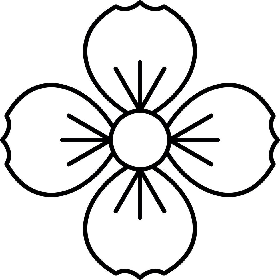 Strawberry Blossoms Vector Icon Design
